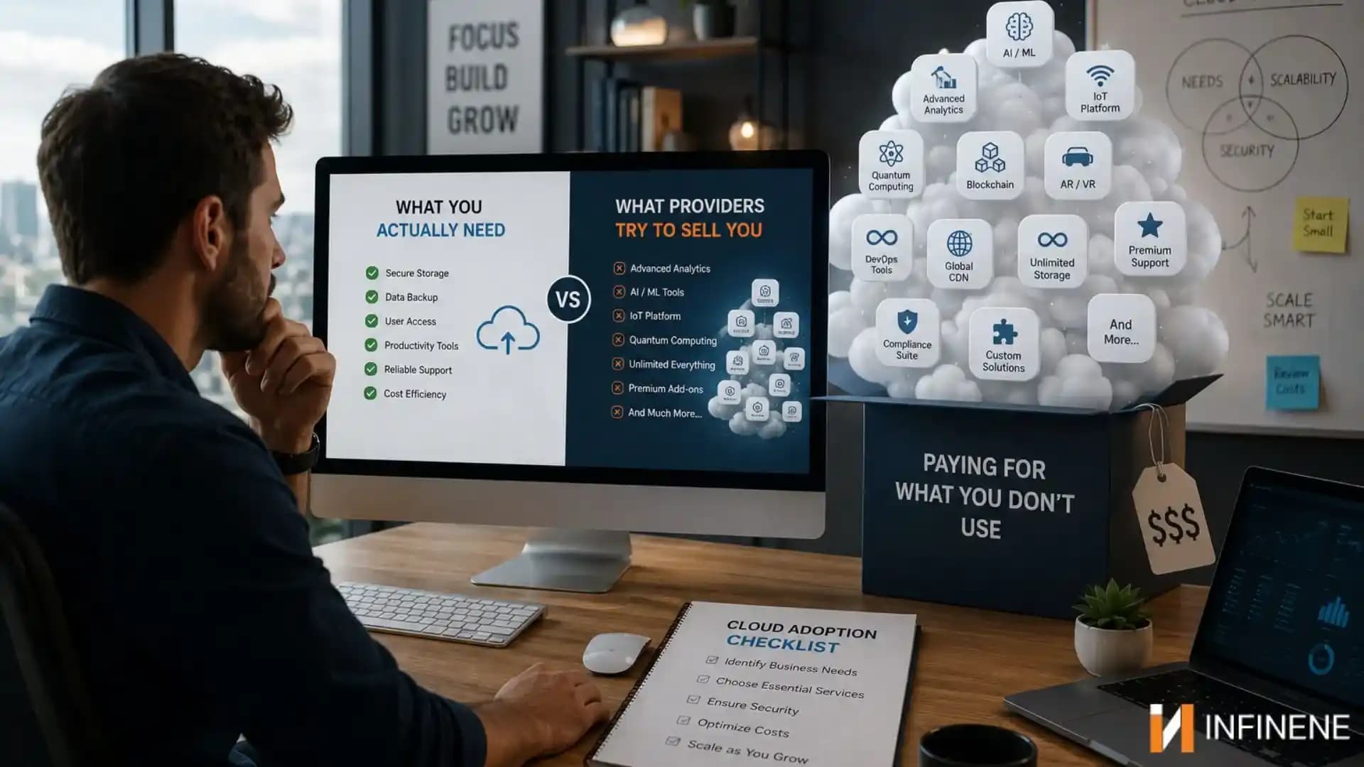 Cloud Services for the Small Businesses - Essentials vs. Upsells