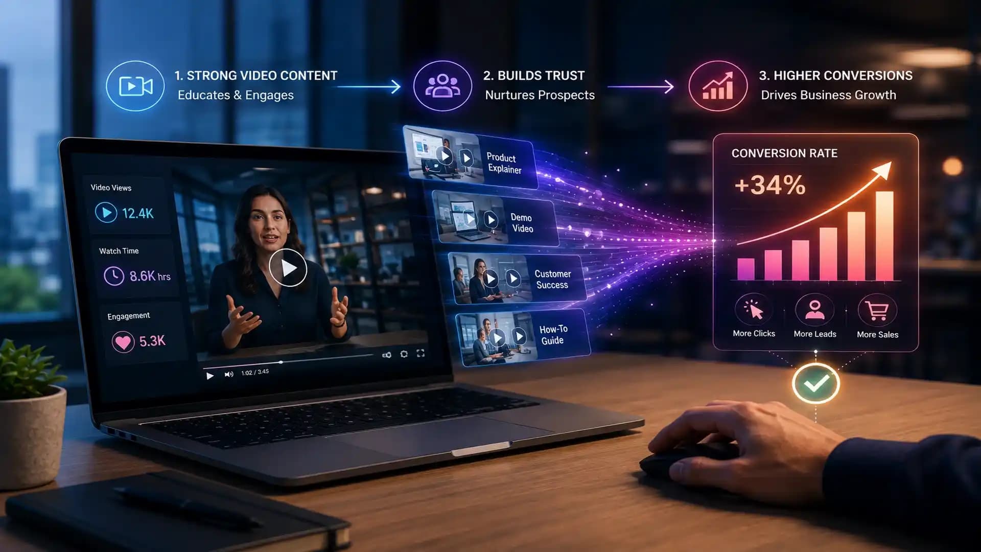 The Impact of Strong Video Content Marketing on SaaS & Tech Business Conversion Rates